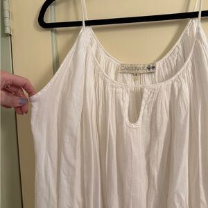 Carolina White Sleeveless Top